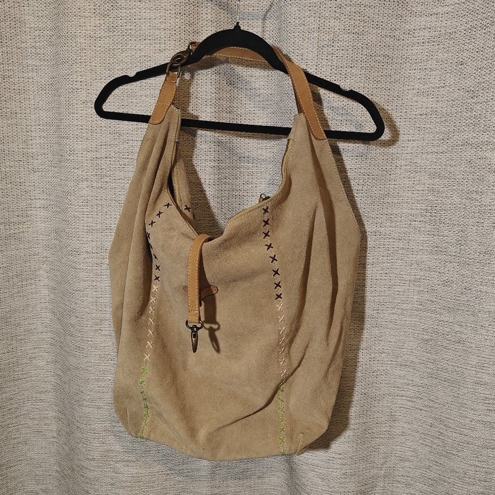 Large Suede Free People‎ Shoulder Sample Bag